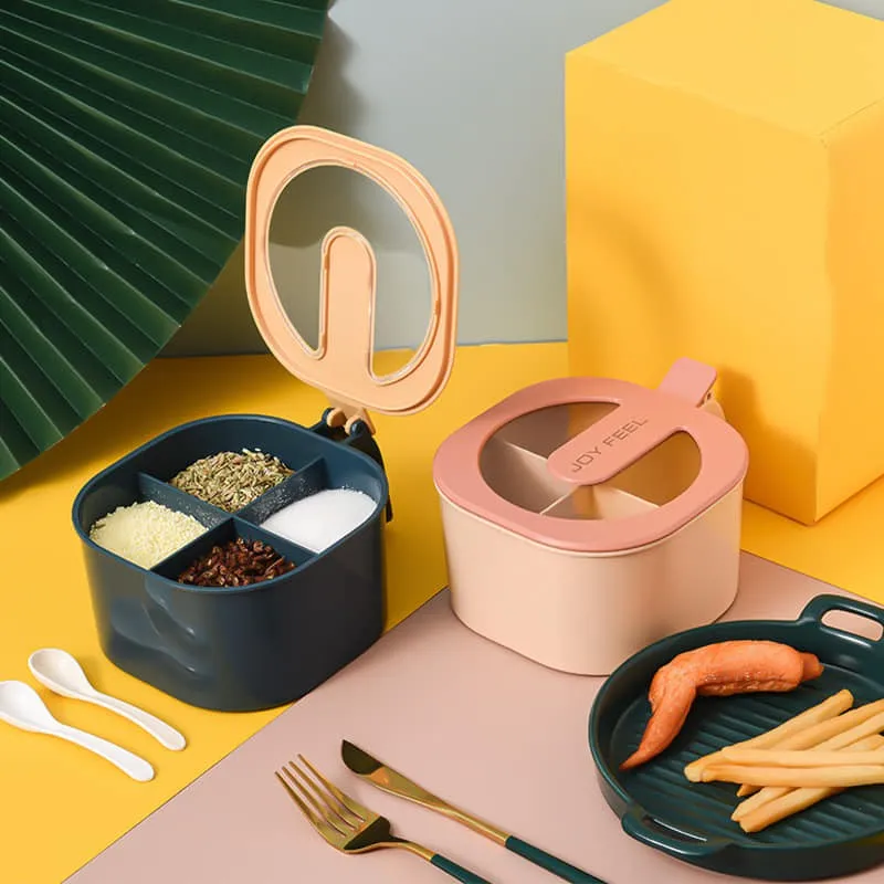 Spice Box 4 in 1- Masala Box - Spice Containers - Kitchen Spice Box - kitchen spice containers 7