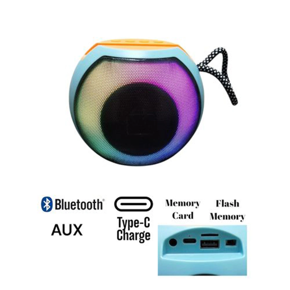 X811 Mini Portable Bluetooth Speaker With RGB Lighting 3