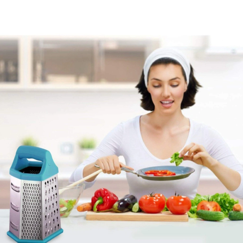 Stainless Steel Tower Grater, 6-Sided Kitchen Grater and Slicer 2