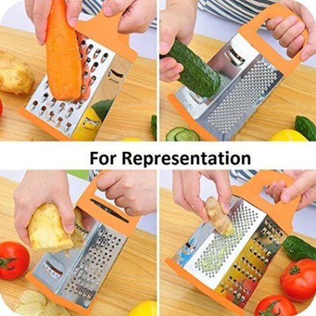 Stainless Steel Tower Grater, 6-Sided Kitchen Grater and Slicer 3