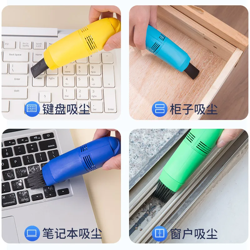 usb vacuum cleaner for pc laptop computer mini keyboard cleaning brush 4