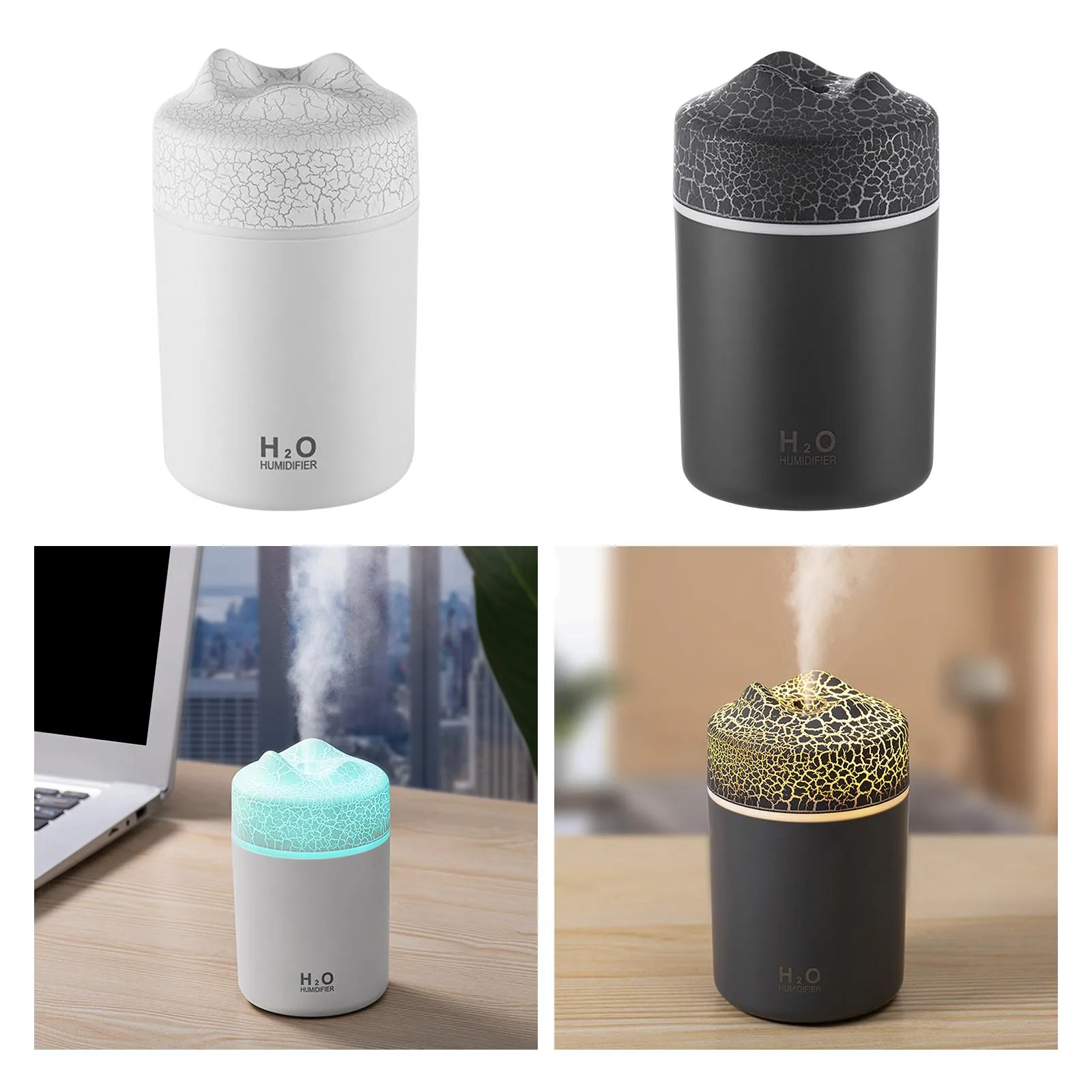Volcano Usb Colorful Humidifier Mini Portable useable In Car Home Cup Humidifier 5