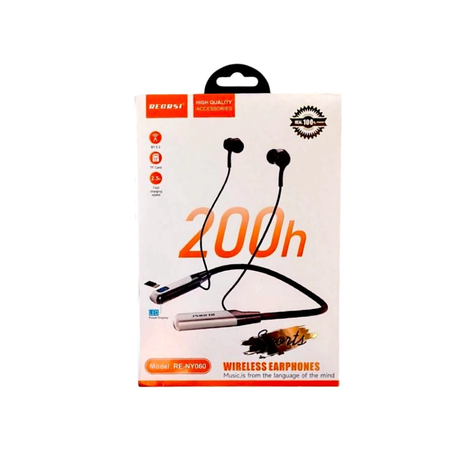 Recrsi RE-NY060 200 Hours Bluetooth Neckband (Original) 6