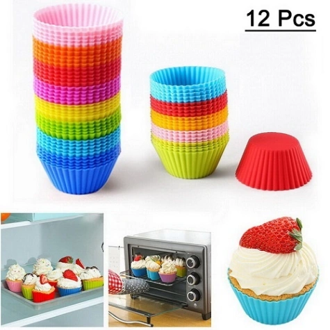 Silicone Cupcake Mold - 12pcs 7