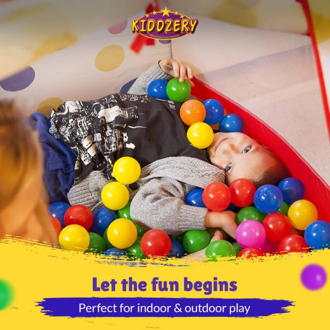(Ball Pit) Tent Play House - 50 Balls, Play Ball House, Children&#x27;s Magic Game House 4