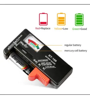 BT-168 Battery Tester Universal Battery Checker Small Battery Testers for AAA AA C D 9V 1.5V Button Cell Batteries 4