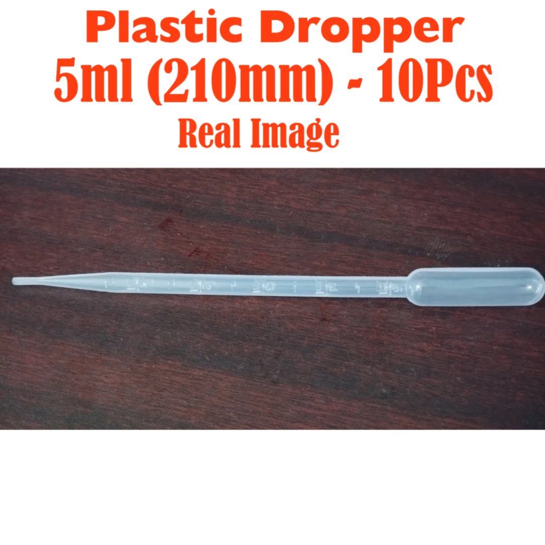 Dropper Plastic - 5ml (210mm) - 10 Pcs 3
