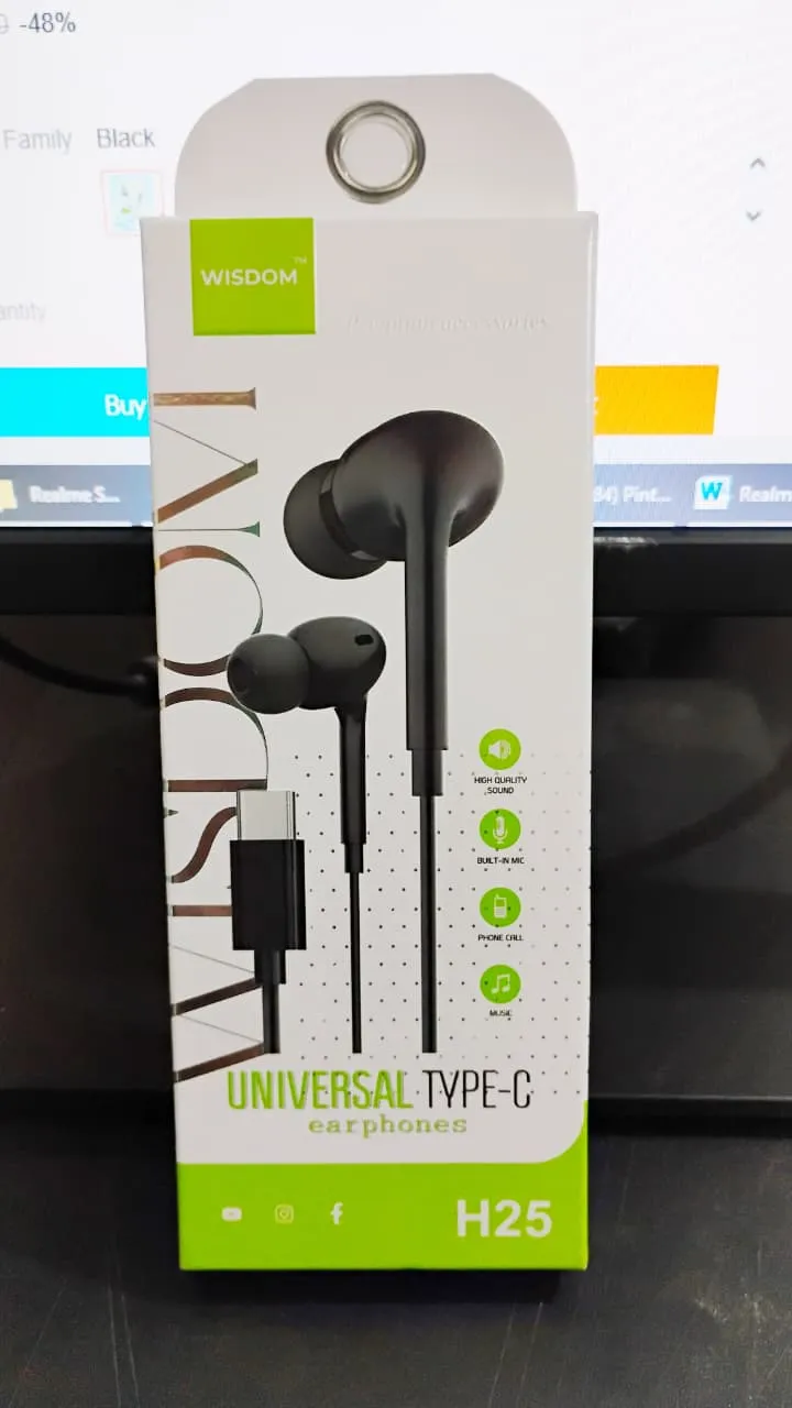 WISDOM H25 Universal type C Earphone 1