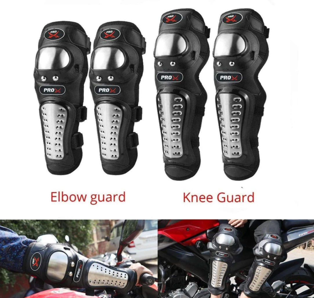 Knee &amp; Elbow safety Guard 4 Pieces For Bikers 6