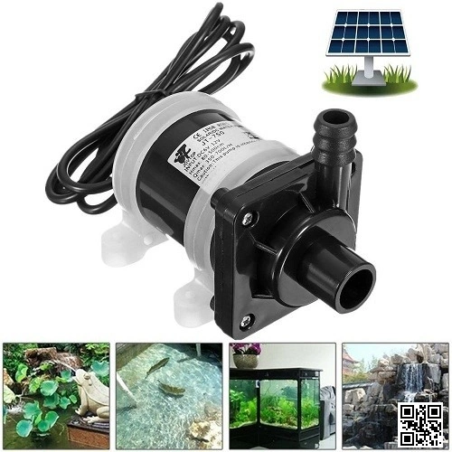 12 Volt DC Solar Powered Brushless shafi water pump 300L&#x2F;H Fish Pond Aquarium Smooth Operation 4