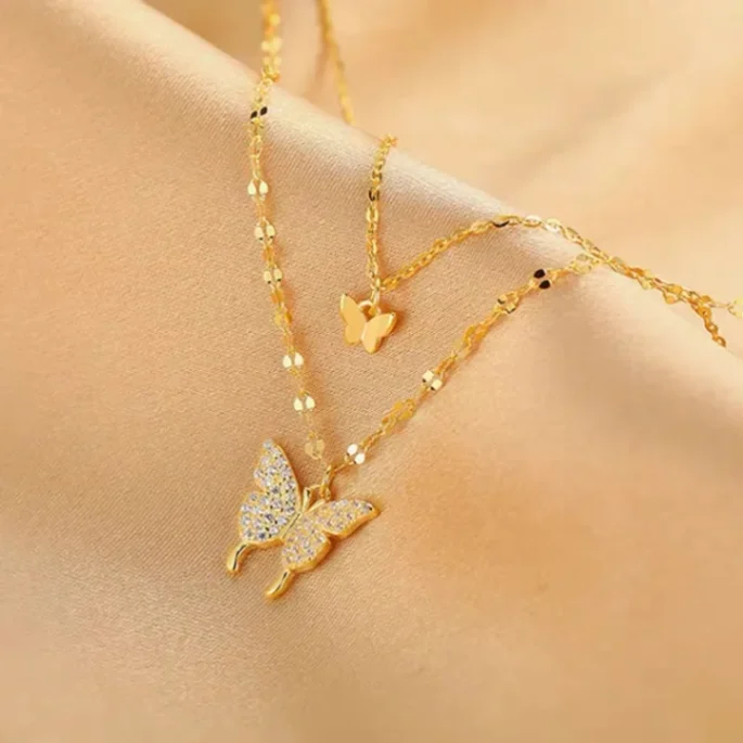 Elegant Butterfly Jewelry Combo Set – Rings, Earrings, Necklace &amp;amp; Bracelets | Trendy Korean-Inspired Accessories for Women &amp;amp; Girl 5
