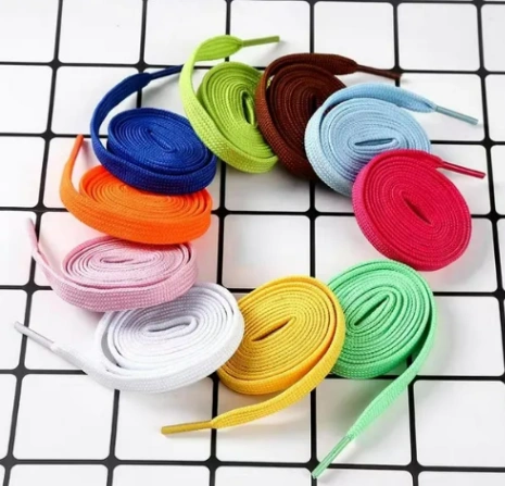 1 pair x 120cm Flat Shoelace Double Layer Athletic Sports Shoe Laces for Sneakers(Made in China) 4