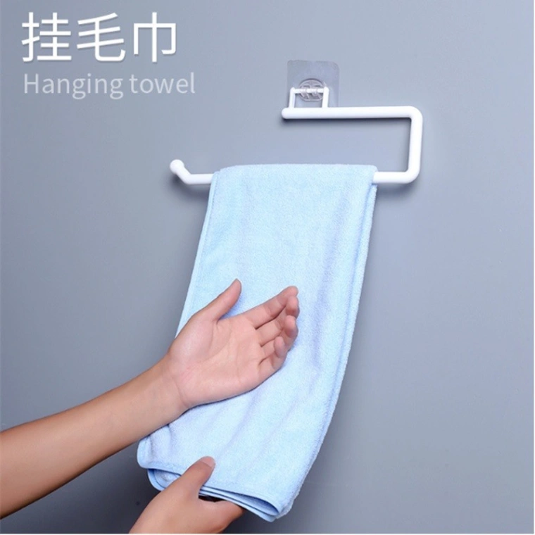 Paper Roll Holder Towel Rack Hanging Shelf Bathroom Storage Toilet Rack Home Kitchen Tissue Accessory 1Pcs 6
