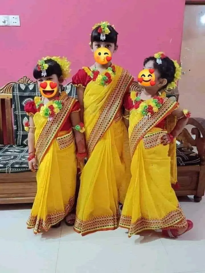 Ready sari for baby girls 1 6y sari belawj peticor 1