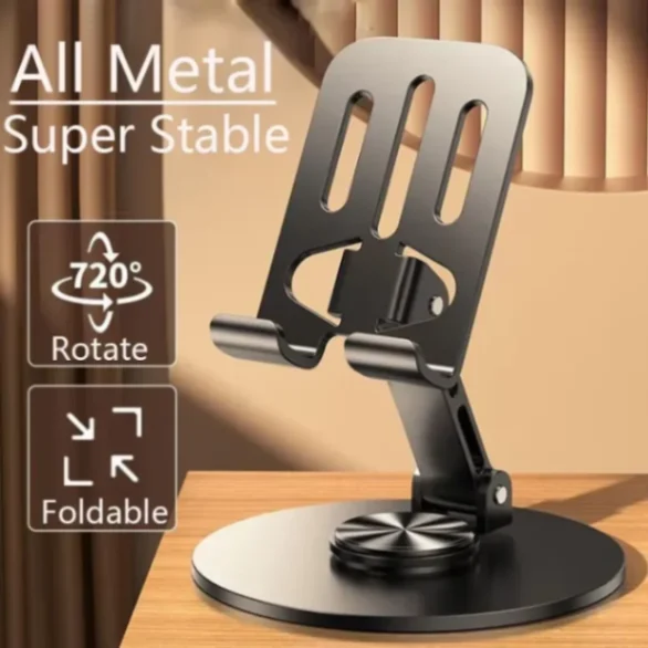 *📱 ALLOY PHONE STAND  *Universal Foldable Phone Desktop Stand* চলতি বাজারে সবচেয়ে স্টাইলিশ ও শক্তপোক্ত ফোন স্ট্যান্ড নিয়ে এলাম আমরা!  
এটি অ্যালুমিনিয়াম অ্যালয় দিয়ে তৈরি, হালকা কিন্তু এক্সট্রা স্ট্যাবল!
--- 3
