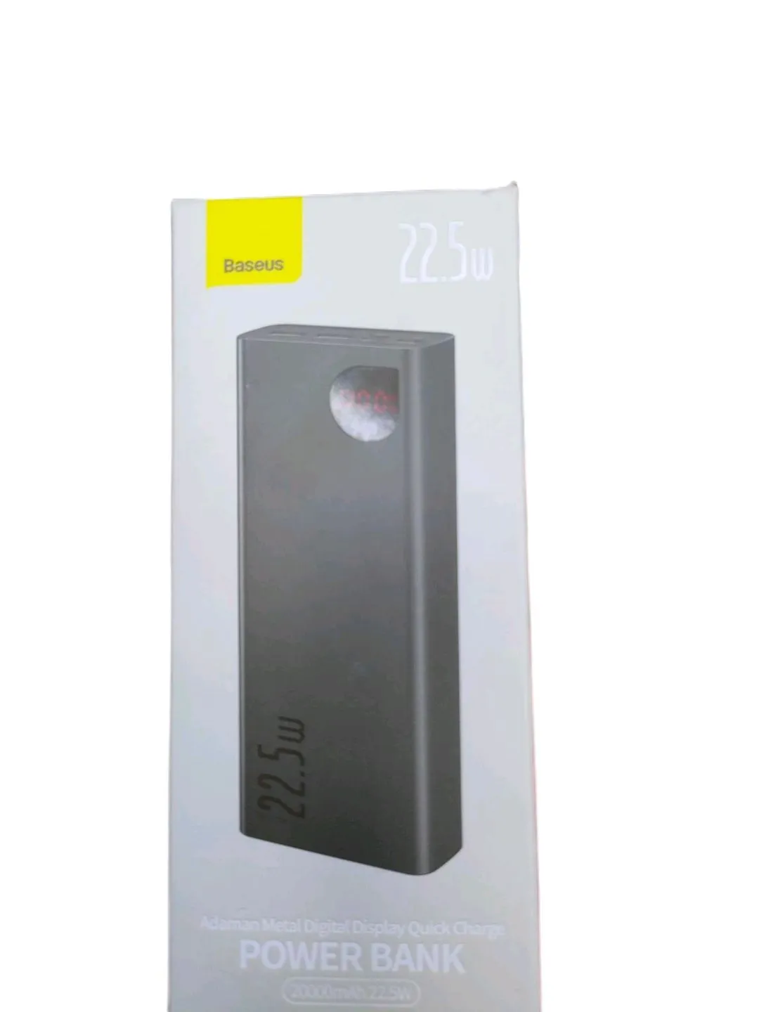 Baseus Power Bank Adaman 22 5w 20000Mah PPAD000101 Metal Digital Display Quick Charge Power Bank 3