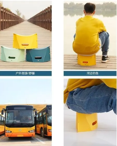 Paper Stool Portable Handbag Dual-use Outdoor Camping Storage Fruit Basket Multifunctional Folding Chair Pony (Made in China) 2