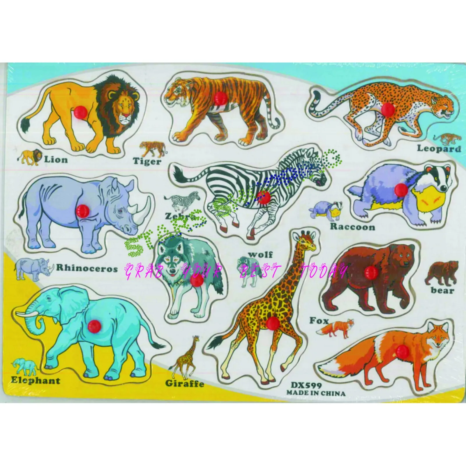 Wooden Animal Puzzle Set – Montessori Educational Toy for Toddlers 5