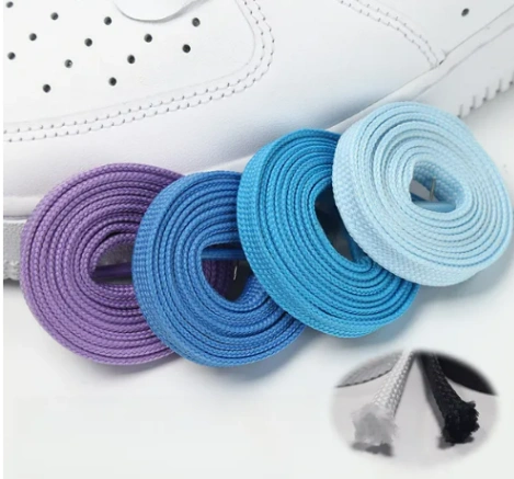1 pair x 120cm Flat Shoelace Double Layer Athletic Sports Shoe Laces for Sneakers(Made in China) 5