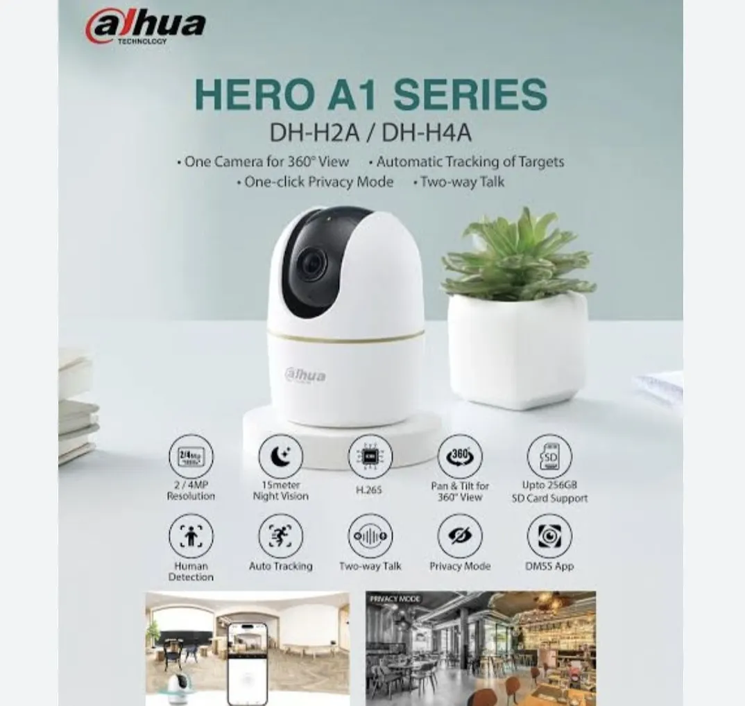 DAHUA WiFi Camera Dahua Hero Al 3MP 10M IR Pan Tilt 360 Degree IP Voice Talk 2