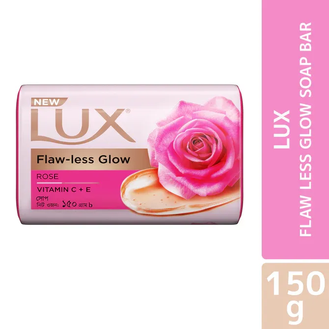 Lux Soap Bar Flaw Less Glow 150g 2