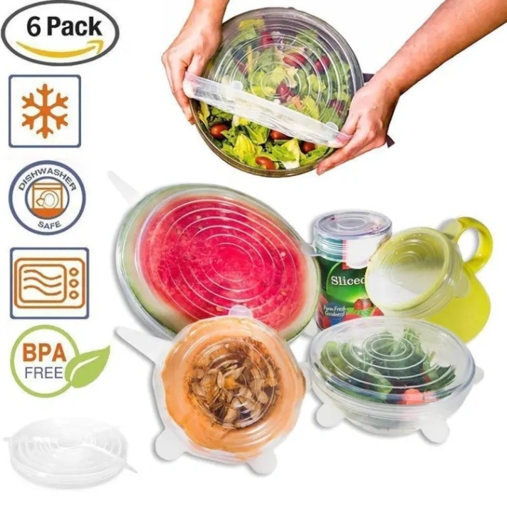 6pcs Silicon (Small) Food Cover Set 2