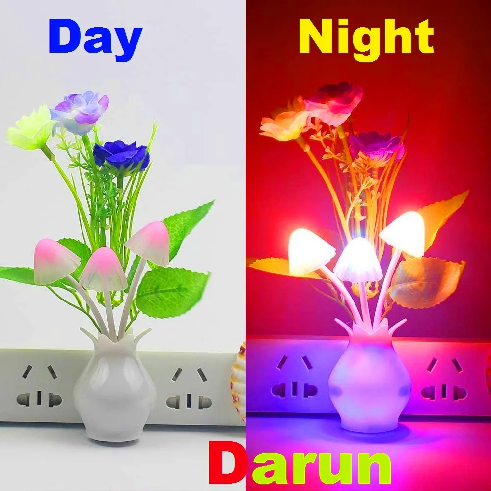 LED Automatic Sensor Mushroom Lamp Avatar led Auto Colour Changing mushroom light New Style LED Dream Mushroom Light Table Lamp 4
