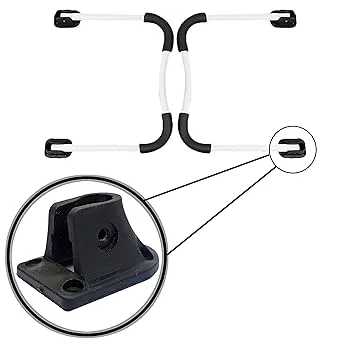 4 Pieces Laptop Table Table Leg Bracket With Screw set 4