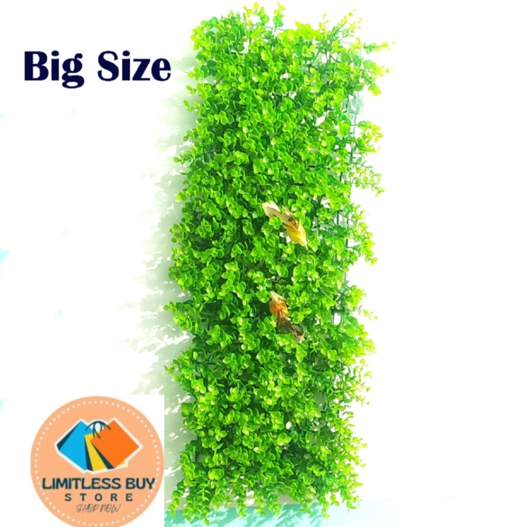 Green artificial plant of artificial Wall mate With 2 Pcs Bird (Size  24*08 inch)  for home decoration 2