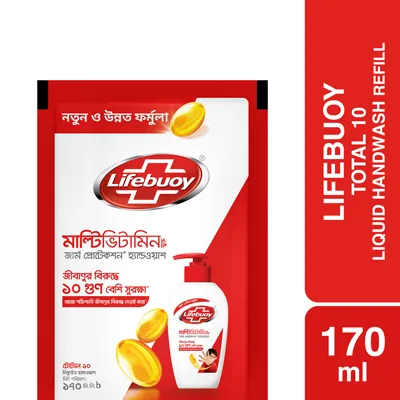 Lifebuoy Handwash (Soap) Total Refill 170ml 3