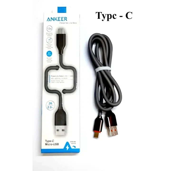 Fast Charging Ankeer Usb Cable Type-C 3
