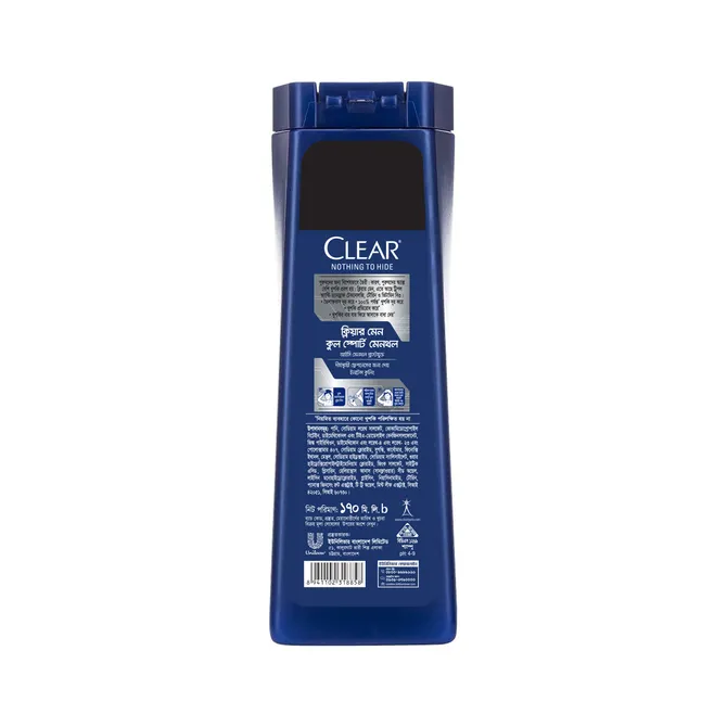 Clear Men Shampoo Cool Sport Menthol Anti Dandruff 170ml 5