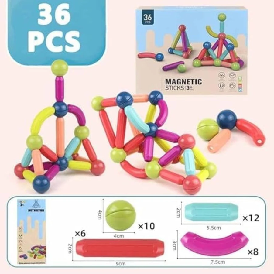 Magnetic Building Blocks – Educational Construction Toy Set for Kids 5