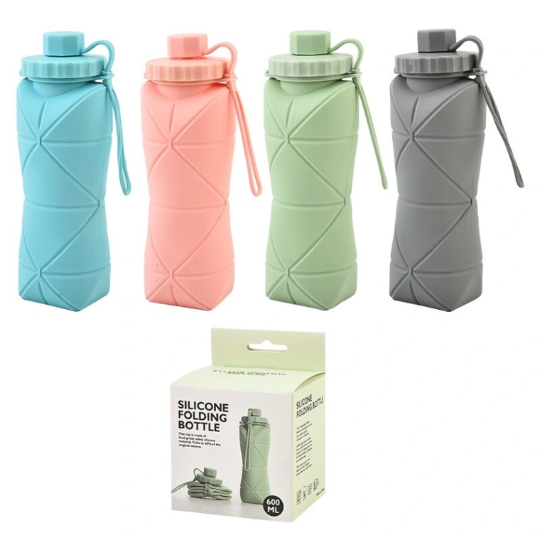Silicone Foldable Water Bottle- 600 ML 2