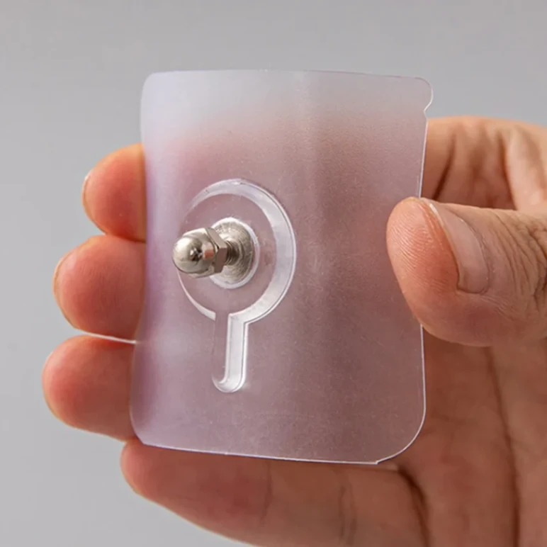 10pcs Self Adhesive Nut Screw Wall Hook, Adhesive Wall Screw Hook Hanger 3