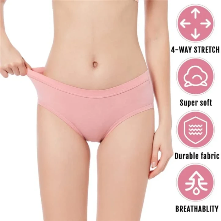 China Love Panty For Women, Women Cotton Panty Mid Waist &amp; Full Coverage 2