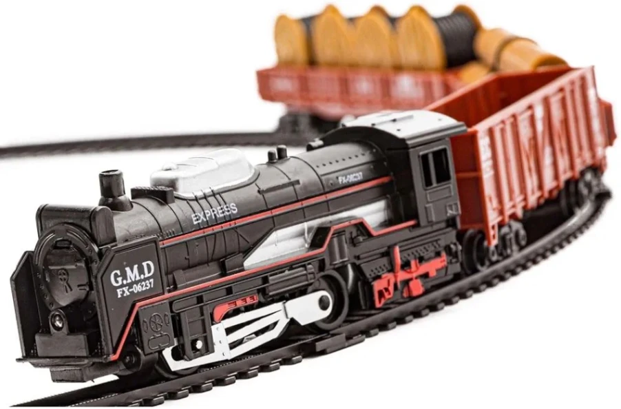 Rail King Classic Electric Train Set with Realistic Track &amp; Interactive Accessories – Premium Kids Train Toy Collection 2