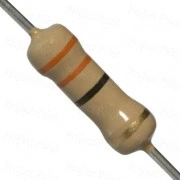 20Pcs 33 ohm Resistor 33 Ohm Carbon Film Resistor 33 Ohm 1&#x2F;4W Resistance 0.25 Watt 5% Tolerance Fixed Resistors For Passive Components Parts 3