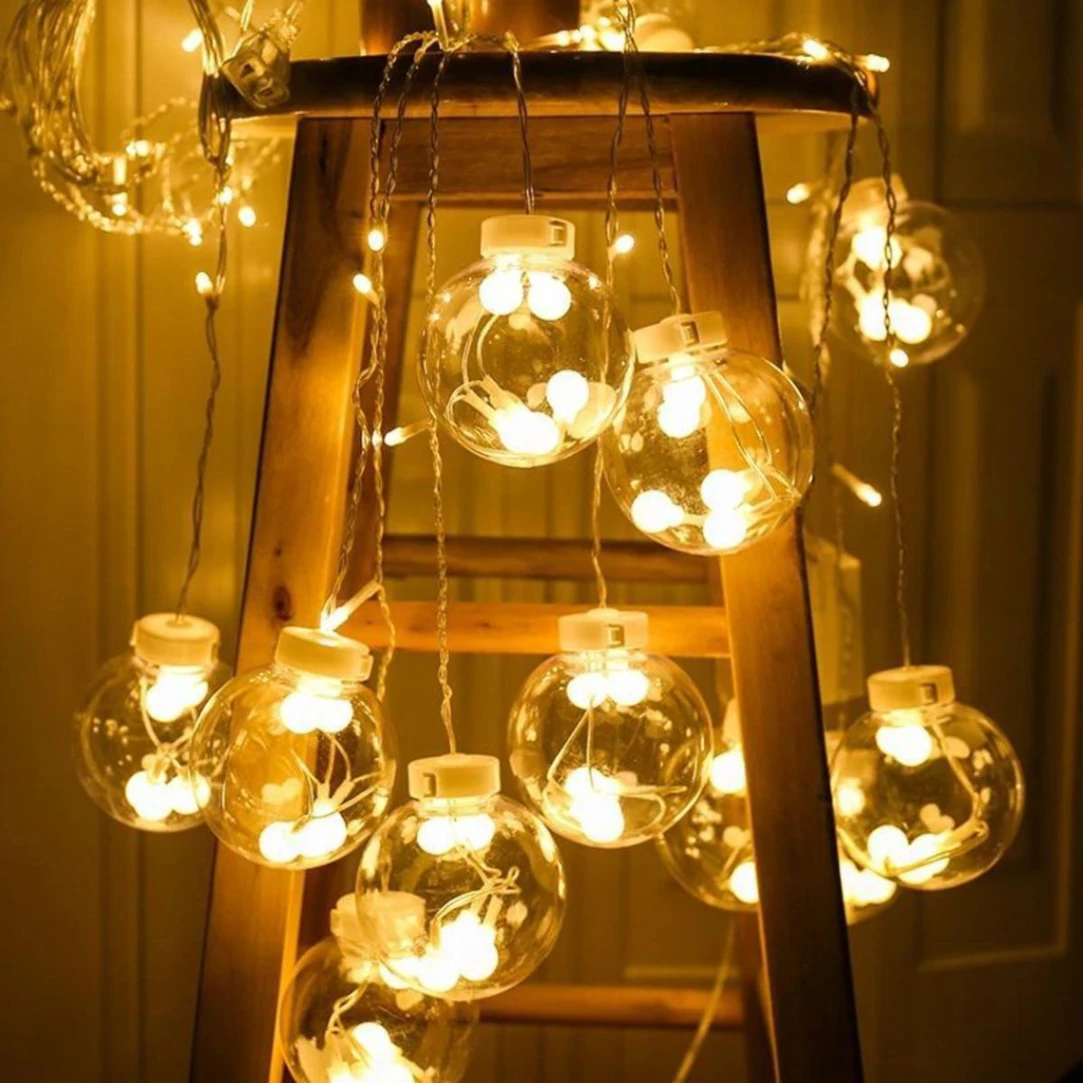 Wish Ball LED Fairy Light for Curtains- 16 feet, 12 Wish Ball - Fairy Lights 2