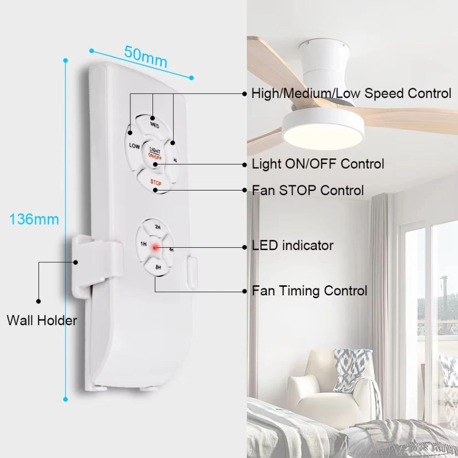 Ceiling Fan Lamp Remote Control Kit Adjusted Wind Speed Transmitter Receiver Universal 1Set Fan Remote Control 7