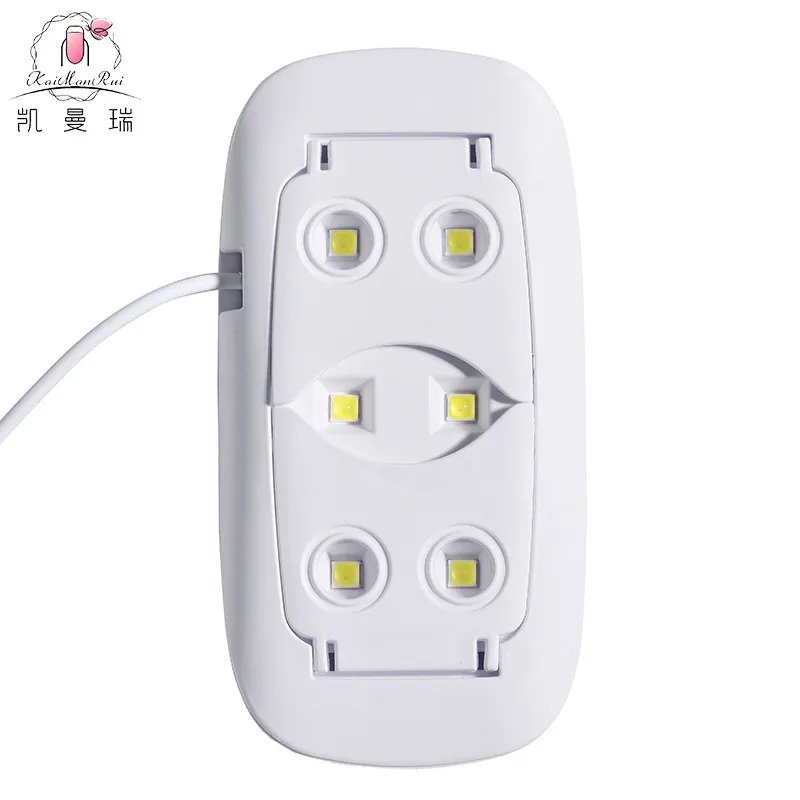 nail art dryer led UV lamp portable micro nail art gel varnish curing machine for use USB manicure tool 3