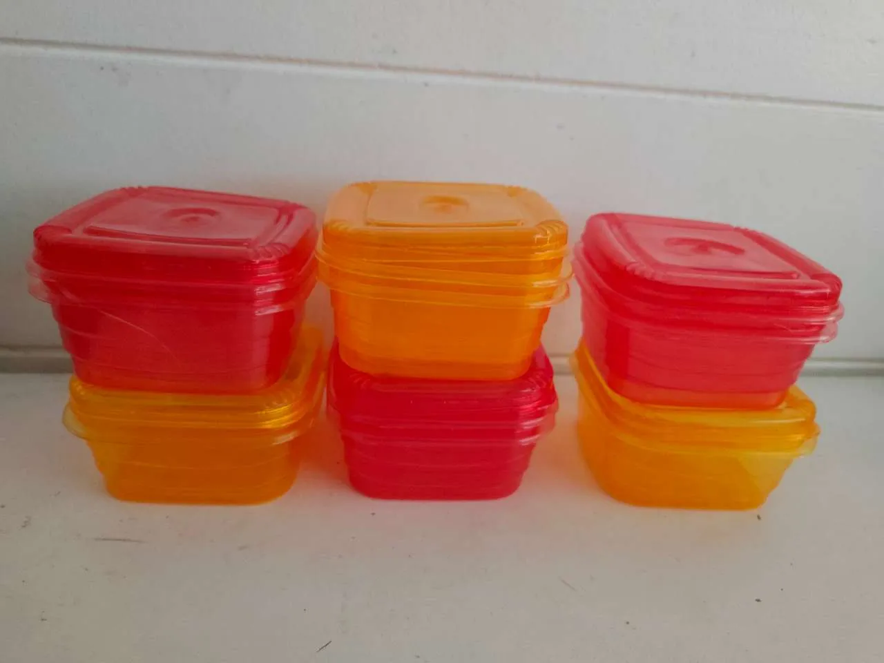 12Pis Plastic Mini Box MultiColour 250ml 1