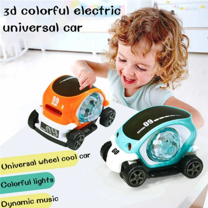 09 Future Car Rotate 360° with Flashing Light &amp; Music 3D Electric Toy Cars for Kids. Didai 09 Future Car 7