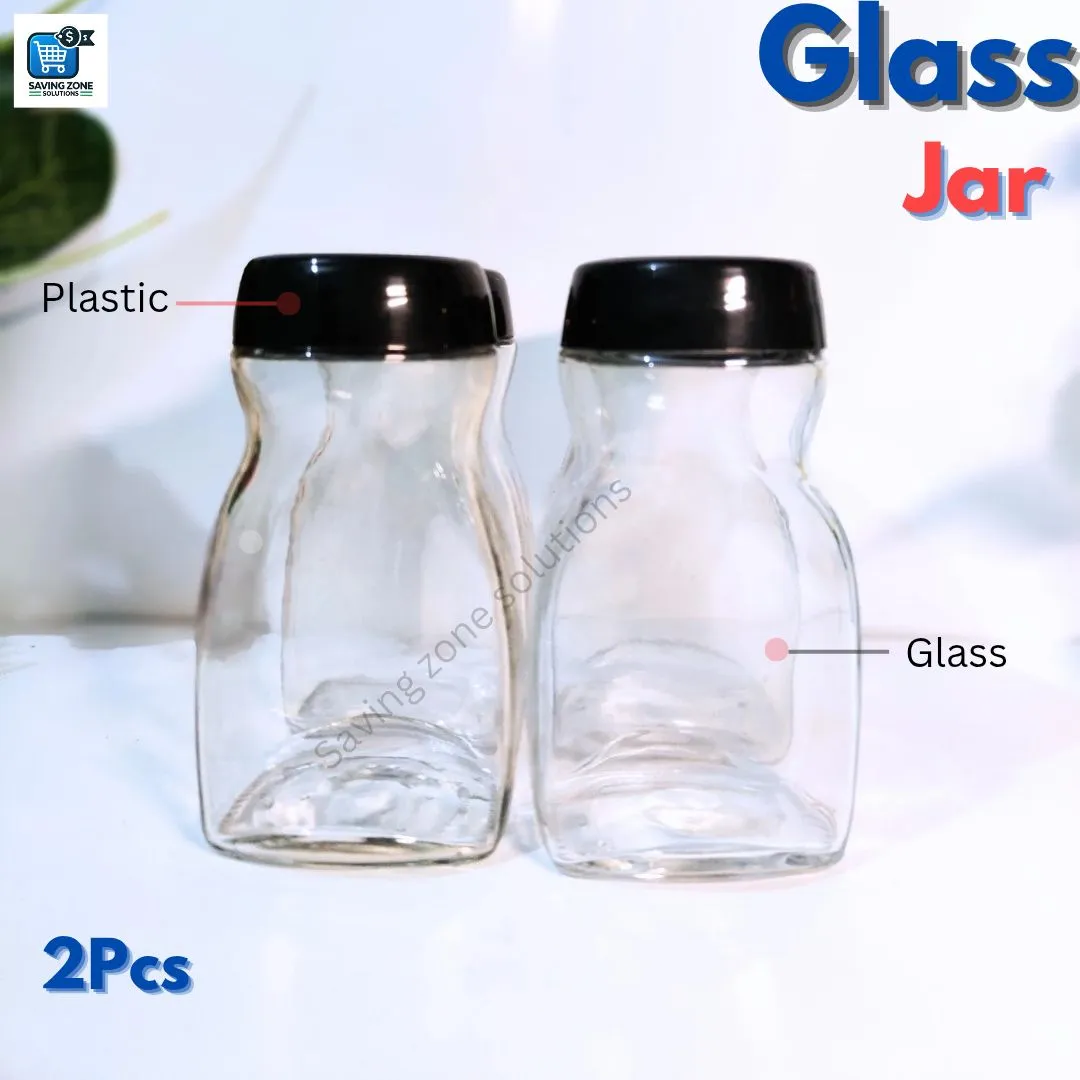 500 ml 3 Pcs Premium Glass Coffee Jar Glass Jar for Kitchen Dining Glass Jar Container for Food Storage High Quality Glassware Food Container 1