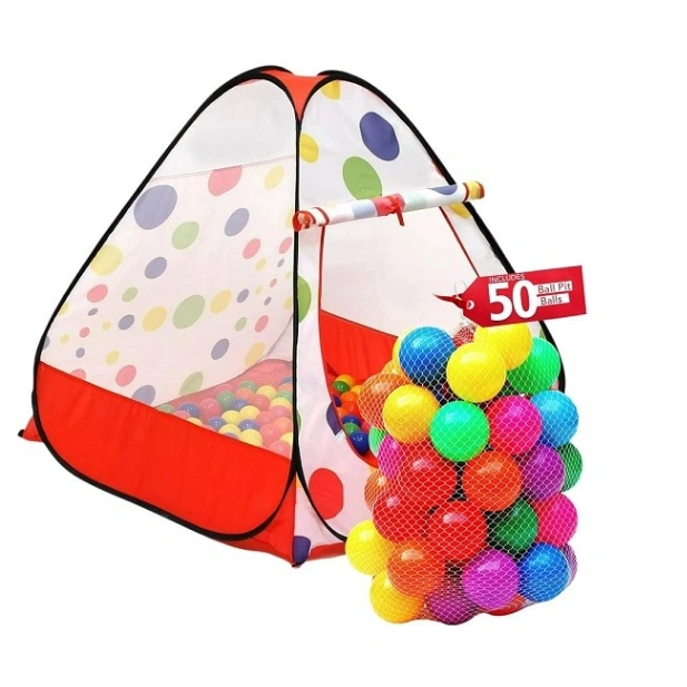 (Ball Pit) Tent Play House - 50 Balls, Play Ball House, Children&#x27;s Magic Game House 6