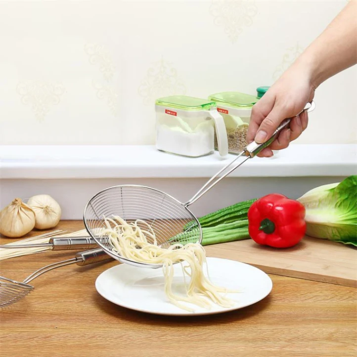 Frying strainer&#x2F; Large Oil Strainer&#x2F; Deep Fry Strainer for Kitchen&#x2F; Tel Chakni -Stainless Steel 4