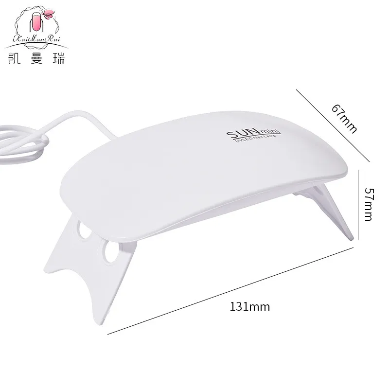 nail art dryer led UV lamp portable micro nail art gel varnish curing machine for use USB manicure tool 4