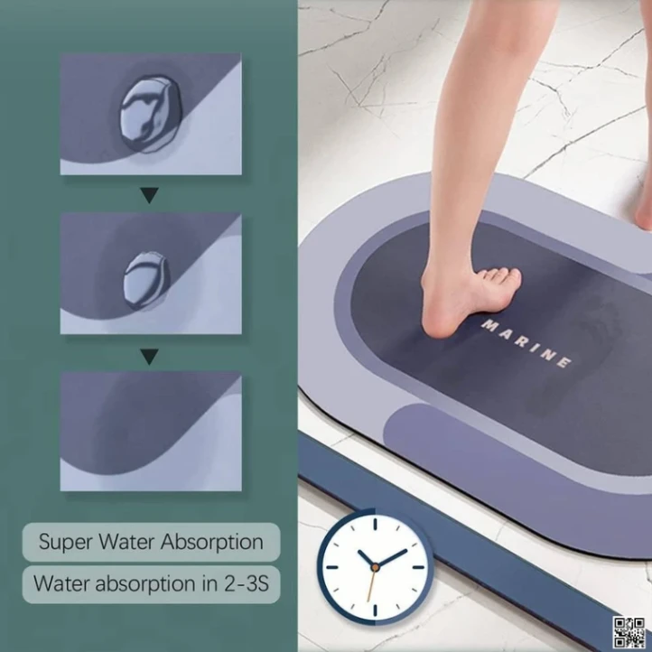 Water Absorbent Floor Mat (Ruber), Magic Floor Mat 3