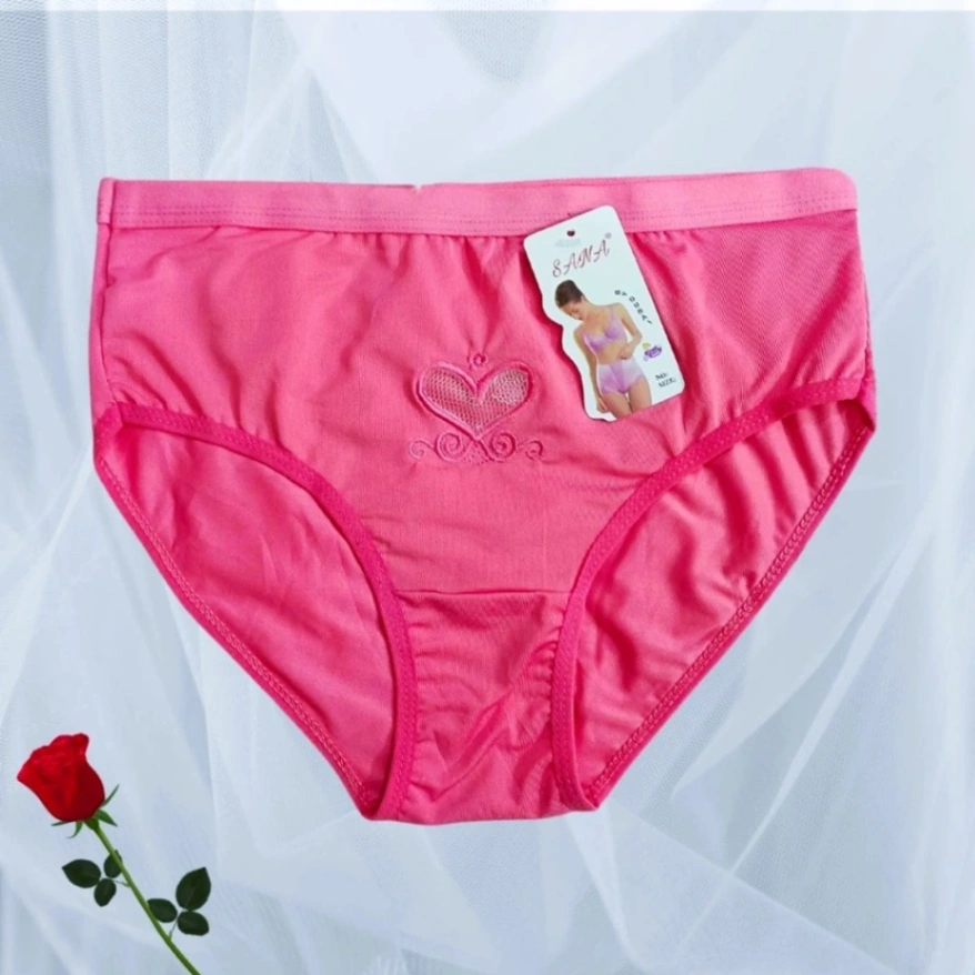 China Love Panty For Women, Women Cotton Panty Mid Waist &amp; Full Coverage & Good Quality 2