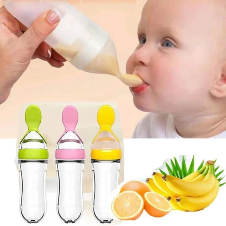 Silicone spoon feeder for baby 1pcs 2